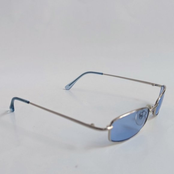 NWT Vintage 90's Lady Fashion Rectangle Metal Sunglasses (S.Silver) - Picture 2 of 5